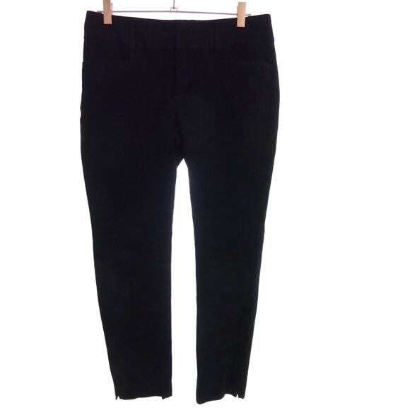 Banana Republic Jackson Fit Black Pants Size 6 Womens Ankle Trousers - Picture 1 of 7